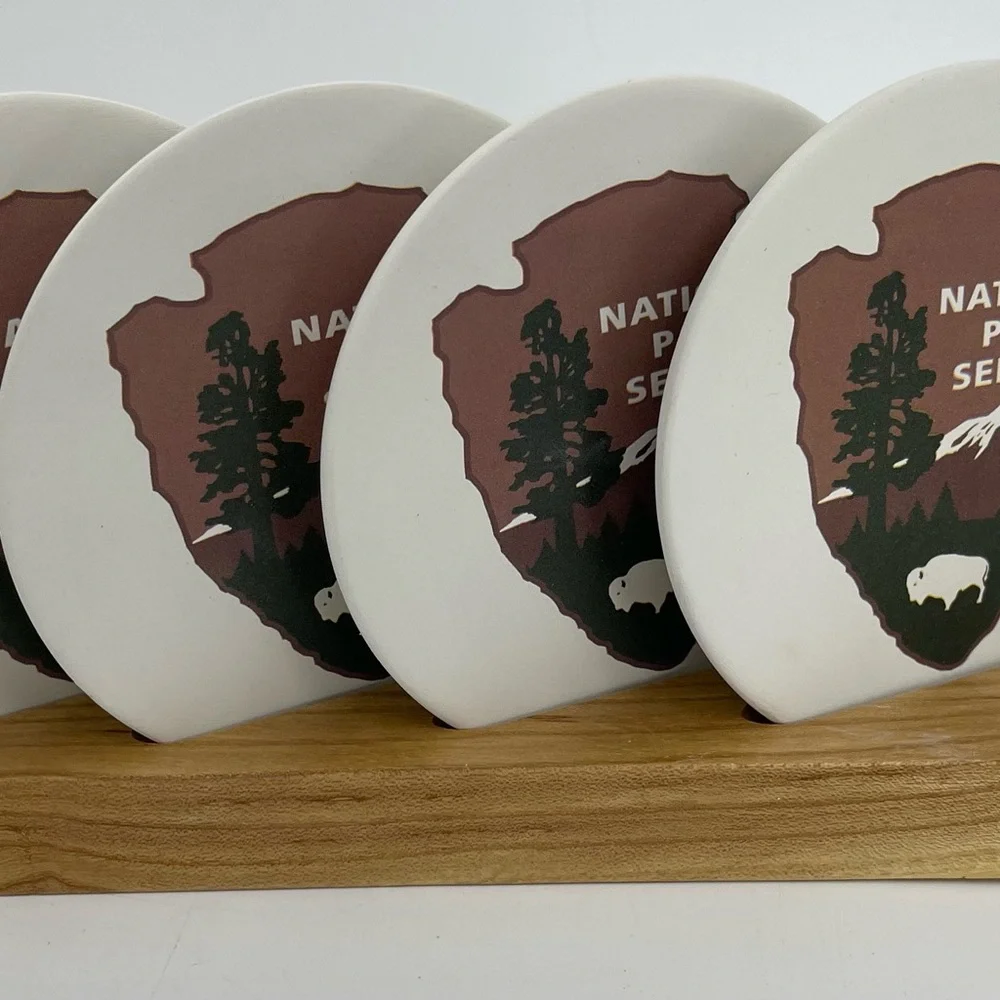 National Park Service NPS Lego Set of 4 Sandstone Creations Coasters NIB New HTF